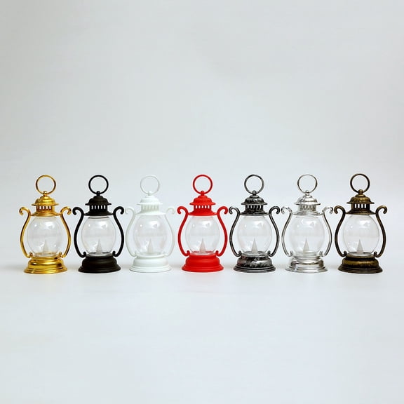 Rkxzt Portable Lamp Christmas Lantern LED Light String Small Oil Lamp with 1 Count LED Fairy Lights for Home Decor,Home Decor|Plastic