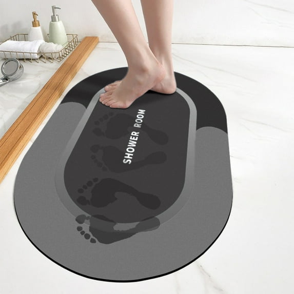Rkxzt Quick-Drying Bathroom Rugs,Super Absorbent Bath Mats for Bathroom Shower Floor Bathtub Shower Room,Rubber Non-Slip Bottom,Non Skid Waterproof Comfort Standing Rugs,Easy to Clean