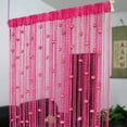 thumbnail image 1 of Rkxzt Rose Thread Door Curtain,String Curtain with Roses,Door String Curtain,Door Beads Curtains,Easy to Use and Remove Door Frame Tassel Rose Thread Door Curtain for Door Home Decor (Pink), 1 of 1