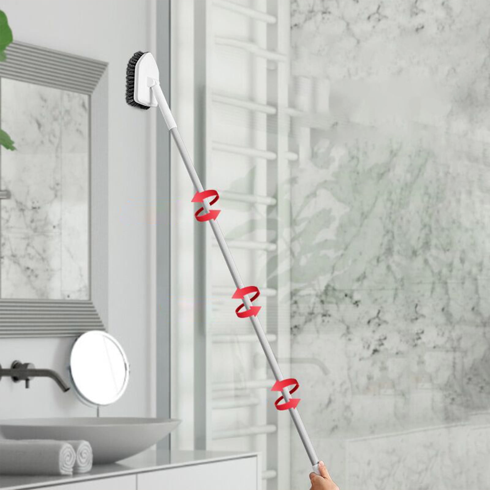 Rkxzt Scalable Rotatable Long Extendable Handle Scrub Brush ...