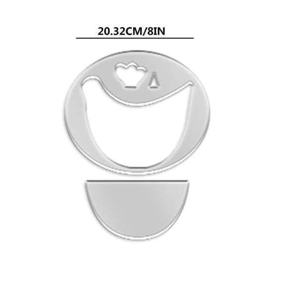 Rkxzt Sewing Ruler Chicken Pot Holder Sewing Ruler Template DIY Glove Making Pattern Craft Tool 1 Count Tools/Office|Plastic