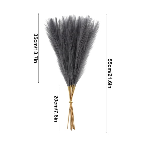 Rkxzt Silk Imitation Reed,Faux Pampas Grass Fake Flower Velvety Stems Bohemian Decor Wedding Party Home Decoration 17.71 Inch Single Stem,Other
