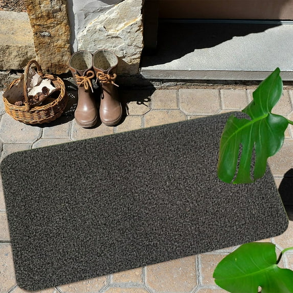 Rkxzt Simulation Grass Door Mats – Mud Scraping PVC Foot Mats, Grass Scuffing Entryway Mat for Home, Kitchen, and Outdoor Use, Easy to Clean Door Mat