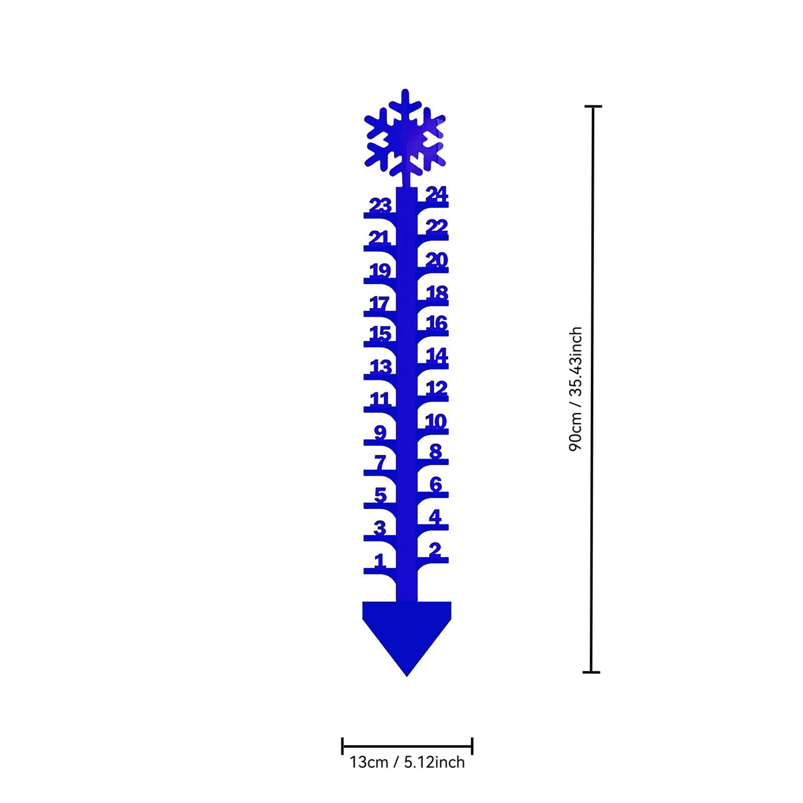Rkxzt Snow Rules,Wrought Iron Snowflake Snow Gauge 24 Inch Outdoor ...