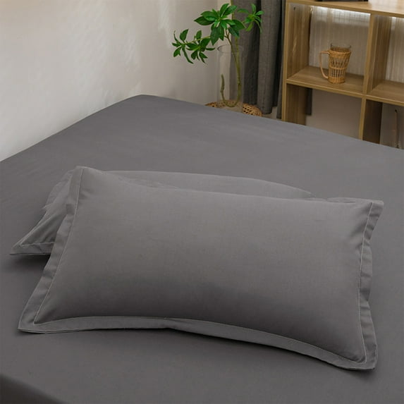 Rkxzt Soft Pillow Cases - Solid Color Microfiber Pillow Covers - Hotel Style Premium Bed Pillow Cases,Standard 18.90x29.13in
