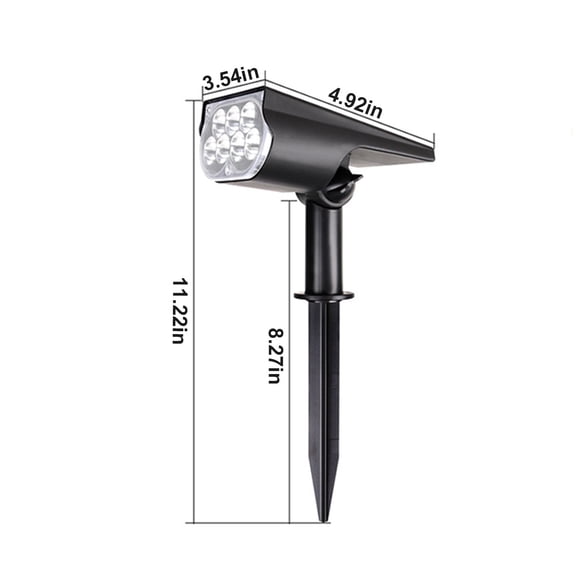 Rkxzt Solar Lights 1PC Solar Spotlights Outdoor 2-in-1 Wireless Solar Lights for Yard Garden Patio Walkway Black Lighting Ceiling