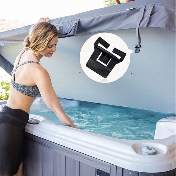 Rkxzt Spa Hot Tub Spa Hot Tub Cover Repair Kit with Locking Latches Keys and Hardware for 1 to 1.3 Inch Straps 4-Piece Set Tools/Office|Plastic
