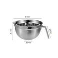 thumbnail image 1 of Rkxzt Stainless Steel Basin Stainless Steel Mixing Bowls Set with Handle 3-Piece Multi-Functional Kitchen Basin Silver 26cm 21.5cm 24cm Sizes Kitchen, 1 of 7