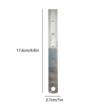 Rkxzt Stainless Steel Ruler,Stainless Steel Ruler 12 Inch Double Sided Inch and Centimeter Scale Metal Straight Edge for Drawing Office Engineering,Storage