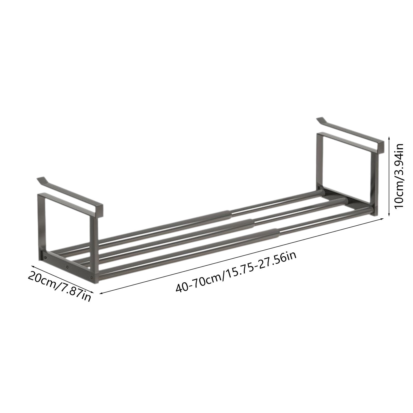 Rkxzt Stainless Steel Shoe Rack,Retractable Slipper Storage Rack Wall ...