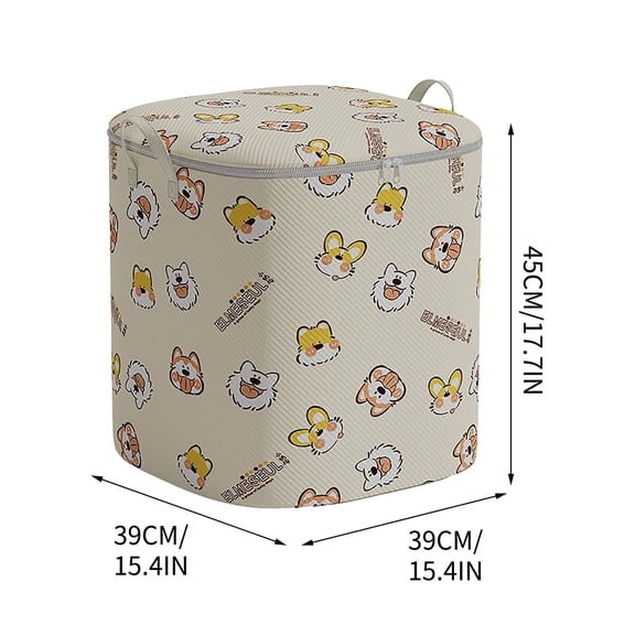 Rkxzt Storage Bag,Large Capacity Quilt Storage Bag Waterproof Moving Packing Luggage Organizer with Double Zipper,Storage Trunks & Bag|Non-Woven Fabric,C