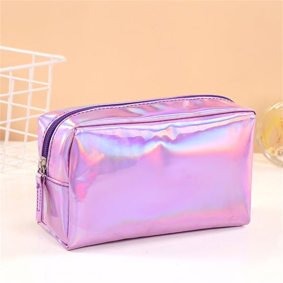 Rkxzt Storage Bag,Waterproof Travel Makeup Bag Large Capacity Cosmetic Organizer Toiletry Bag with Handles,Tools&Home Improvement|Pu,Silver
