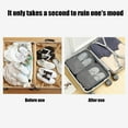 thumbnail image 1 of Rkxzt Storage Bag Waterproof Travel Shoe Storage Bag Holds 4 Pairs of Shoes Gray 14x23x31cm Organizer Pouch Storage Organization, 1 of 7