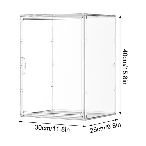 Rkxzt Storage Box,Adjustable 4 Tier Clear Bread Storage Box with Magnetic Door for Kitchen Countertop Pastries Display,Storage Trunks Bag