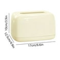thumbnail image 1 of Rkxzt Storage Box Plastic Wall Mounted Tissue Box with Built-in Spring,6.6x4.9x3.9in,White Yellow Pink Colors,1-Pack Storage, 1 of 8