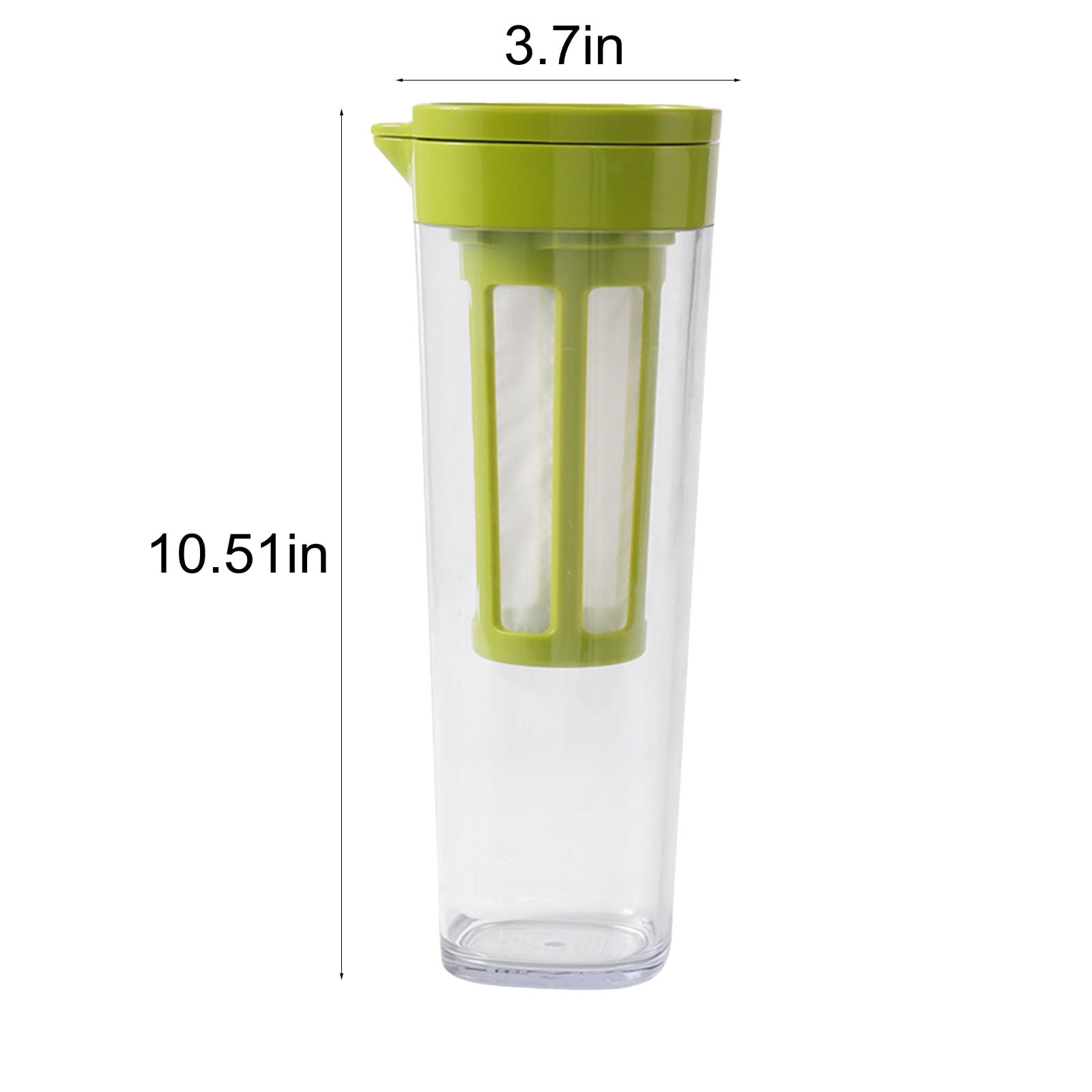 Rkxzt Storage Rack Fruit Infuser Water Pitcher with Removable Lid and ...