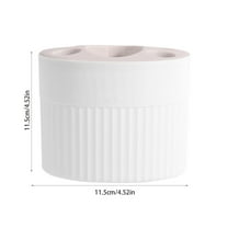 Rkxzt Storage Tube Plastic Toothbrush and Toothpaste Holder Set with Adhesive Mount, Pink White or Blue, 1-Piece Bathroom Organizer Bathroom