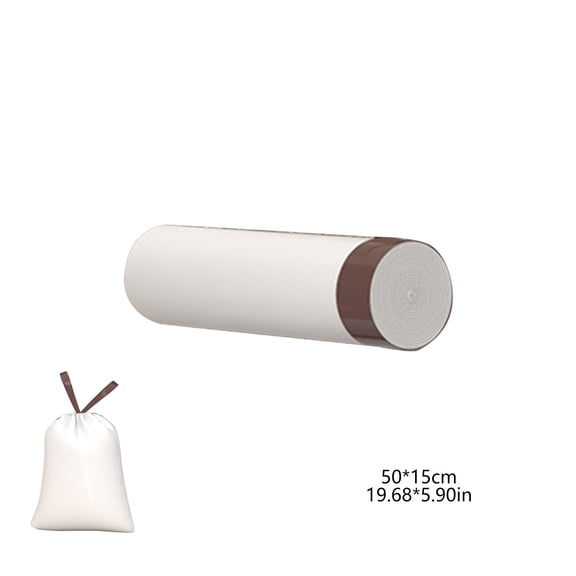 Rkxzt Thickened Garbage Bags Extra Thick Drawstring Trash Bags 50x15cm White Gray Blue Plastic 1 Count Kitchen Bathroom Office Waste Liners Kitchen &