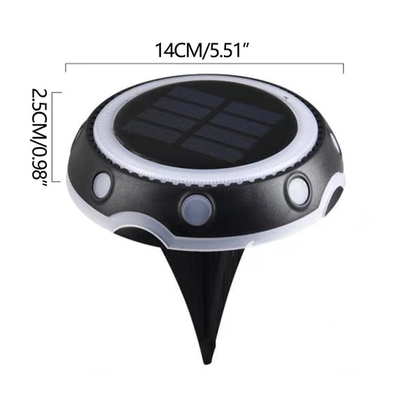 Rkxzt Underground Lights Solar Ground Lights Waterproof LED Garden Lights Outdoor Buried Pathway Wall Lamp 8 LED RGB Color Changing