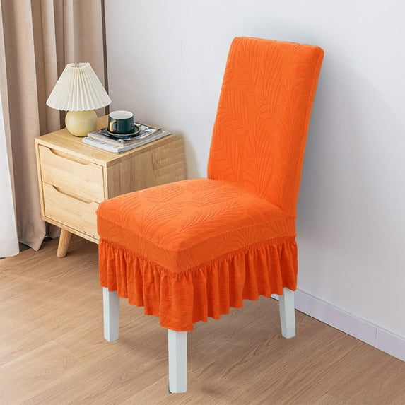 Rkxzt Universal Chair Cover – Non-Slip Elastic Seat Protector, Four-Season Household Cover, Ashproof and Skirted Chair Cover for Living Room, Dining Room, and Office Chairs