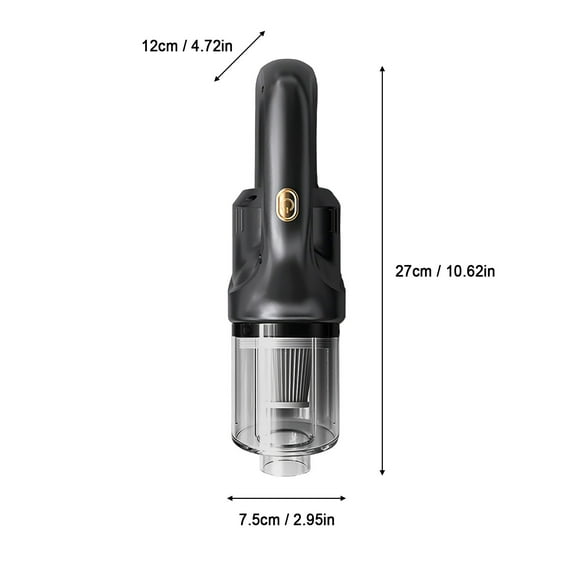 Rkxzt Vacuum Cleaner Wireless Handheld Vacuum Cleaner Portable 120W 10000PA Strong Suction 0.5L Dust Cup USB Charging for Home Car Household Cleaning