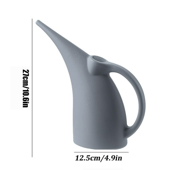 Rkxzt Watering Can,Plastic Long Mouth Watering Kettle for Flowers Gardening Household Large Capacity 1 Pack,Pitchers|Plastic,Gray
