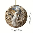 thumbnail image 1 of Rkxzt Window Hanging European Relief Style Acrylic Christmas Tree Pendant Car Interior Decoration Ornament 1 Count,Education, 1 of 5