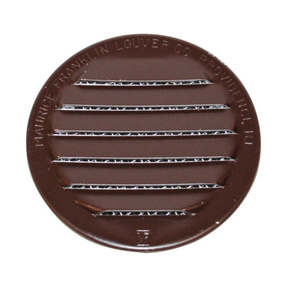 Rlb-100 2-1/2" Brown Faced Aluminum Louver & Screen (4 Per Bag)
