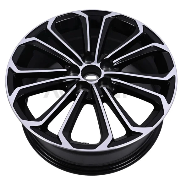 Rlfearl 17 Inch Aluminum Alloy Wheel Rim for Toyota Corolla 2014 2015 2016 17x7 5x100 Bolt Pattern Machined Black Offset 39mm Hub Bore 54.1mm 4261102F80