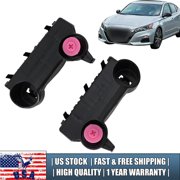 Rlfearl Front Bumper Bracket Retainer for 2019 2020 2021 Nissan Altima Black Pair