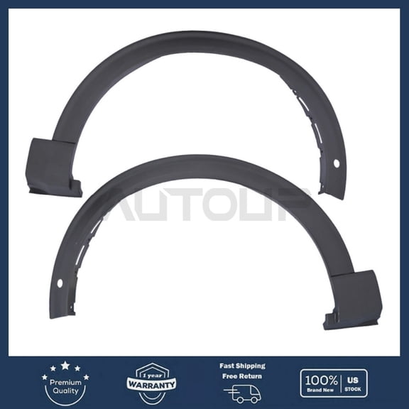 Rlfearl Front Left & Right Fender Flare for Ford Explorer & Police Interceptor Utility 2020 2021 Without Auto Park With Radar Holes LB5Z16038AC LB5Z16039AC