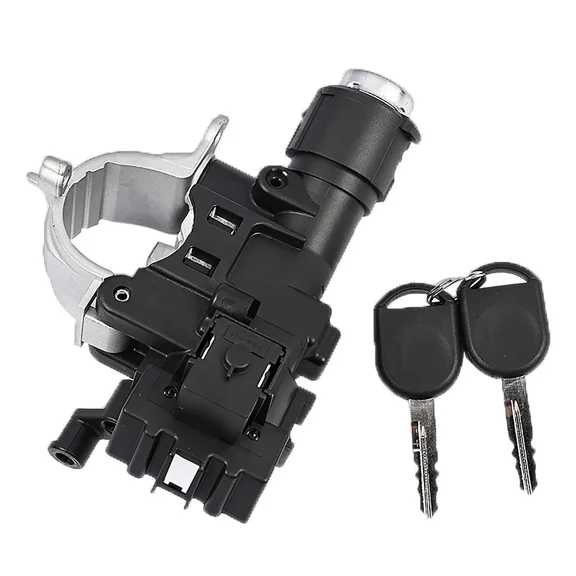 Rlfearl Ignition Switch Housing Lock Cylinder With 2 Keys for Ford Focus Escape Mazda 2008 2009 2010 2011