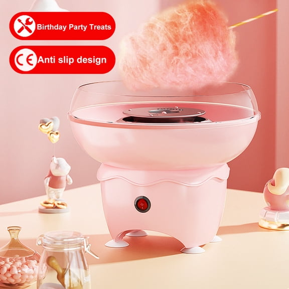 Rlietter Marshmallow Machine Mini Cotton Candy Maker Powerful Motor Fast Heating Silent Operation Anti-Slip Design Cotton Candy Machine