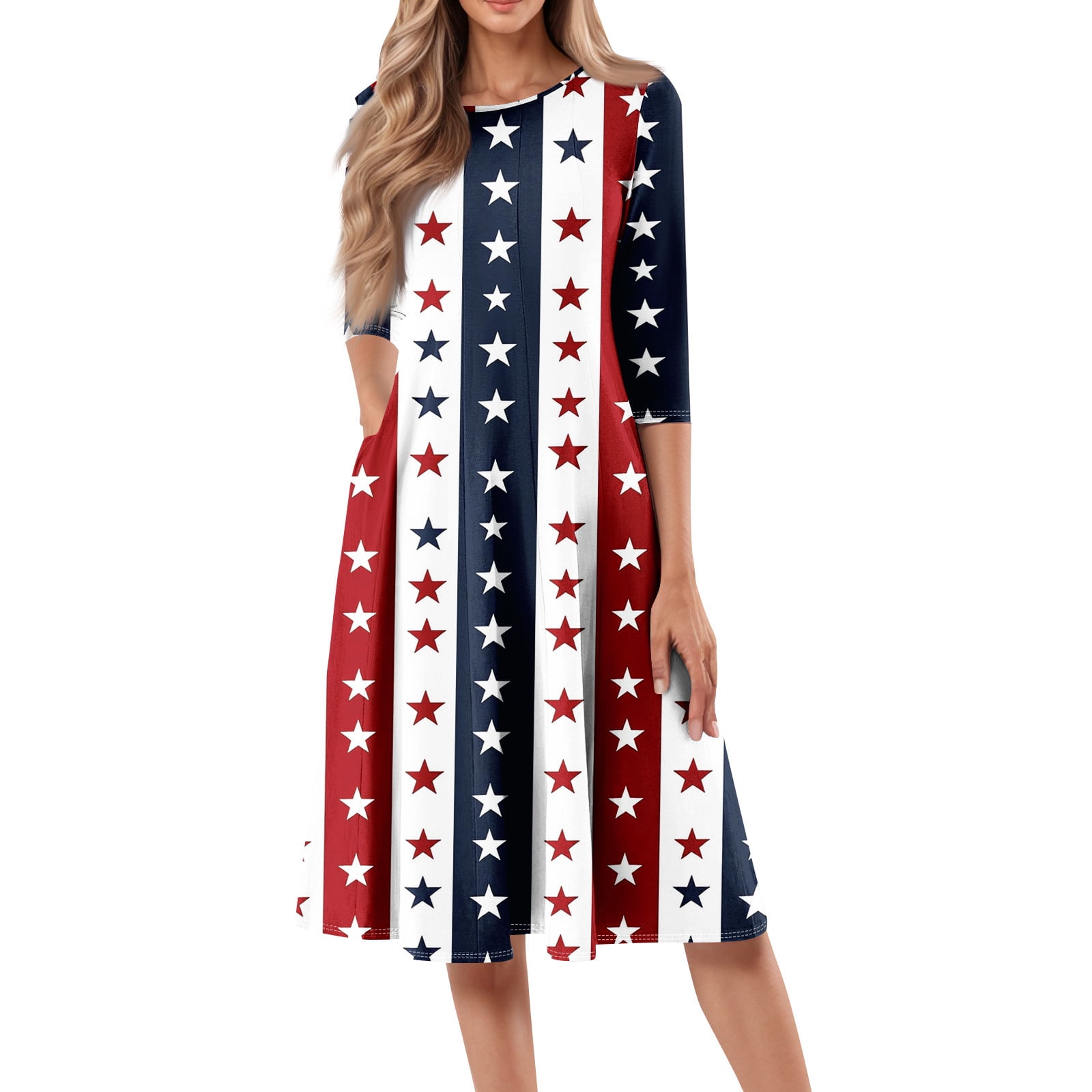 New Independence Day Sling Dress 4th Of July