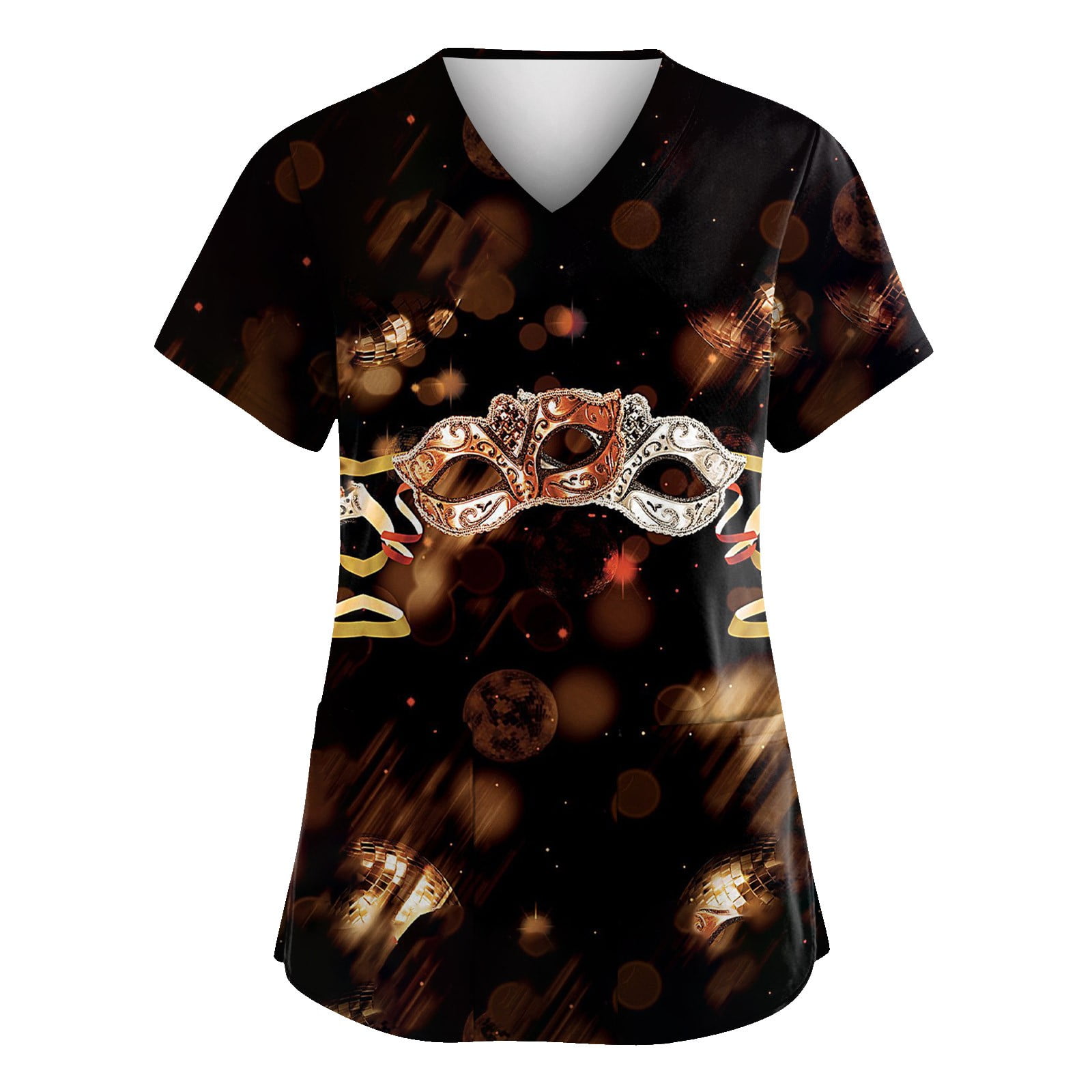 mardi gras scrub jacket