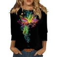 Rlmidhb Mardi Gras 2025 T Shirts for Women Multicolor Mardi Gras Mask