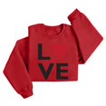 Rlmidhb Valentine's Day Pullover Tops Women Love Heart Oversized Fleece
