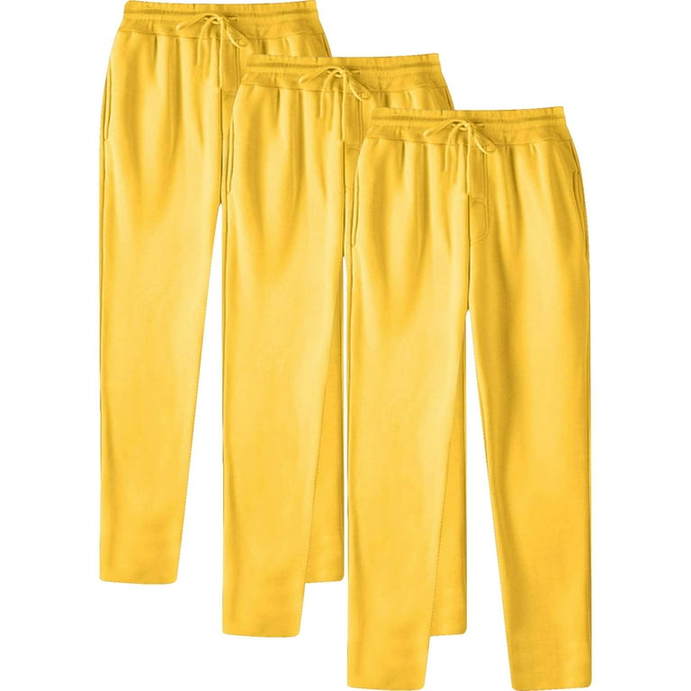 Yellow sweatpants walmart on sale