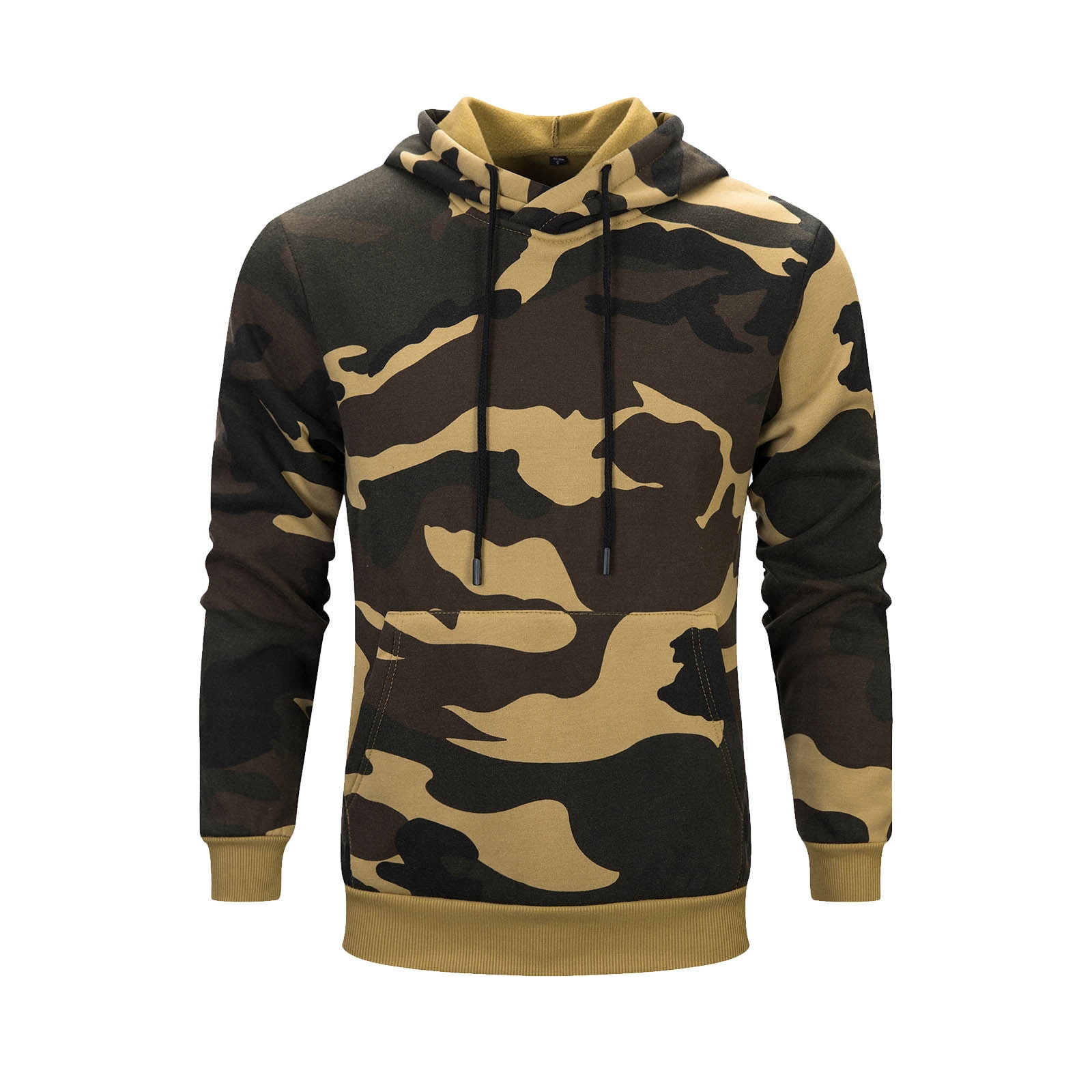 Loose Camouflage Hooded Pullover Men's Sweater