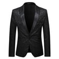 thumbnail image 1 of Rloper-Lop Men's Floral Tuxedo Jackets Lapel Stylish Suit Blazer Jackets Dinner Party Prom Wedding Tuxedo Outerwear for Wedding Prom XL, 1 of 3