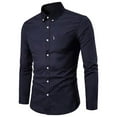 thumbnail image 1 of Rloper-Lop Mens Dress Shirts Regular Fit Button Down Business T Shirts Turn Down Collar Blouses Long Sleeve Business Tops with Pockets 4XL, 1 of 4