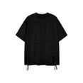 thumbnail image 1 of Rloper-Lop Mens Summer Lace Up T-Shirts Men's Short Sleeve Crewneck Shirt Tops Casual Solid Color Blouse Tops Vacation Beach Outdoor Tees, 1 of 2