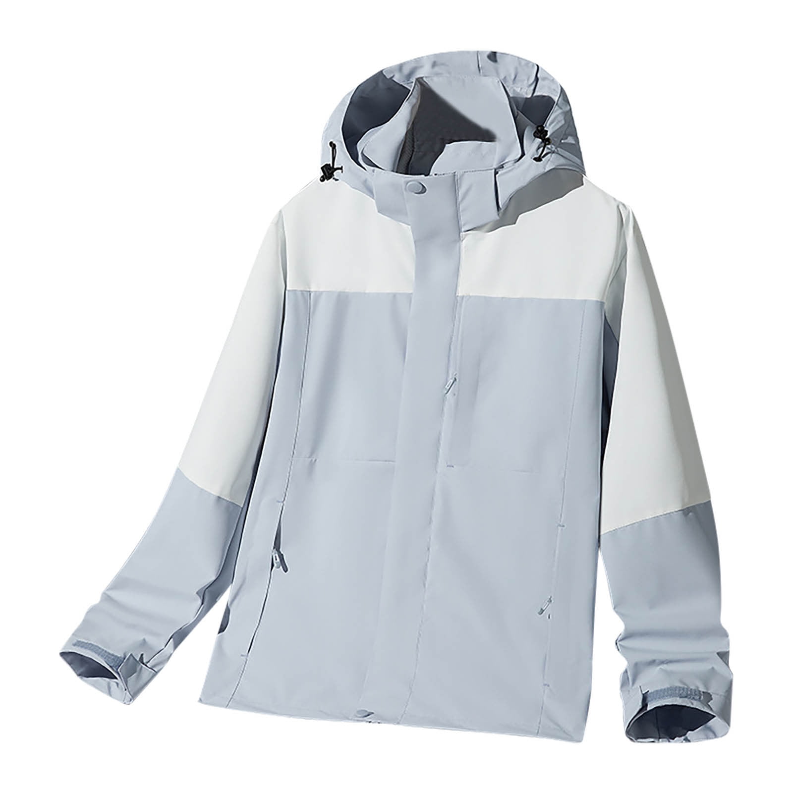 RloperLop Thin Rain Jackets for Men Color Blocked Lightweight
