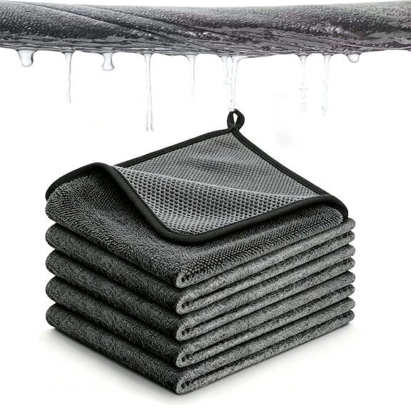 Rlwdqumrt Magic Cleaning Cloth for Windows , 5/10/20 Pack Thick Microfiber Towels, Lint-Free and Streak-Free for Windows, Glass, Kitchen and Car Surfaces