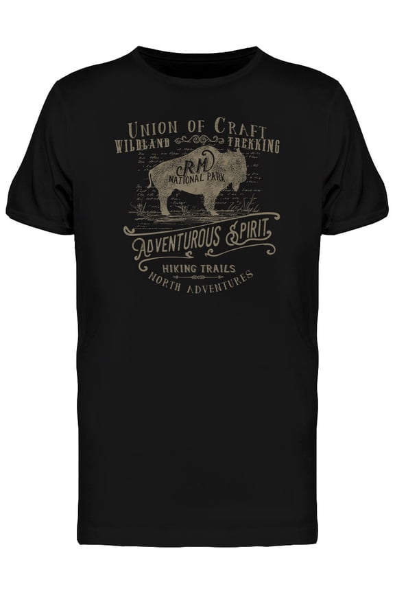 Rm National Park Vintage Graphic T-Shirt Men -Image by Shutterstock, Male Large