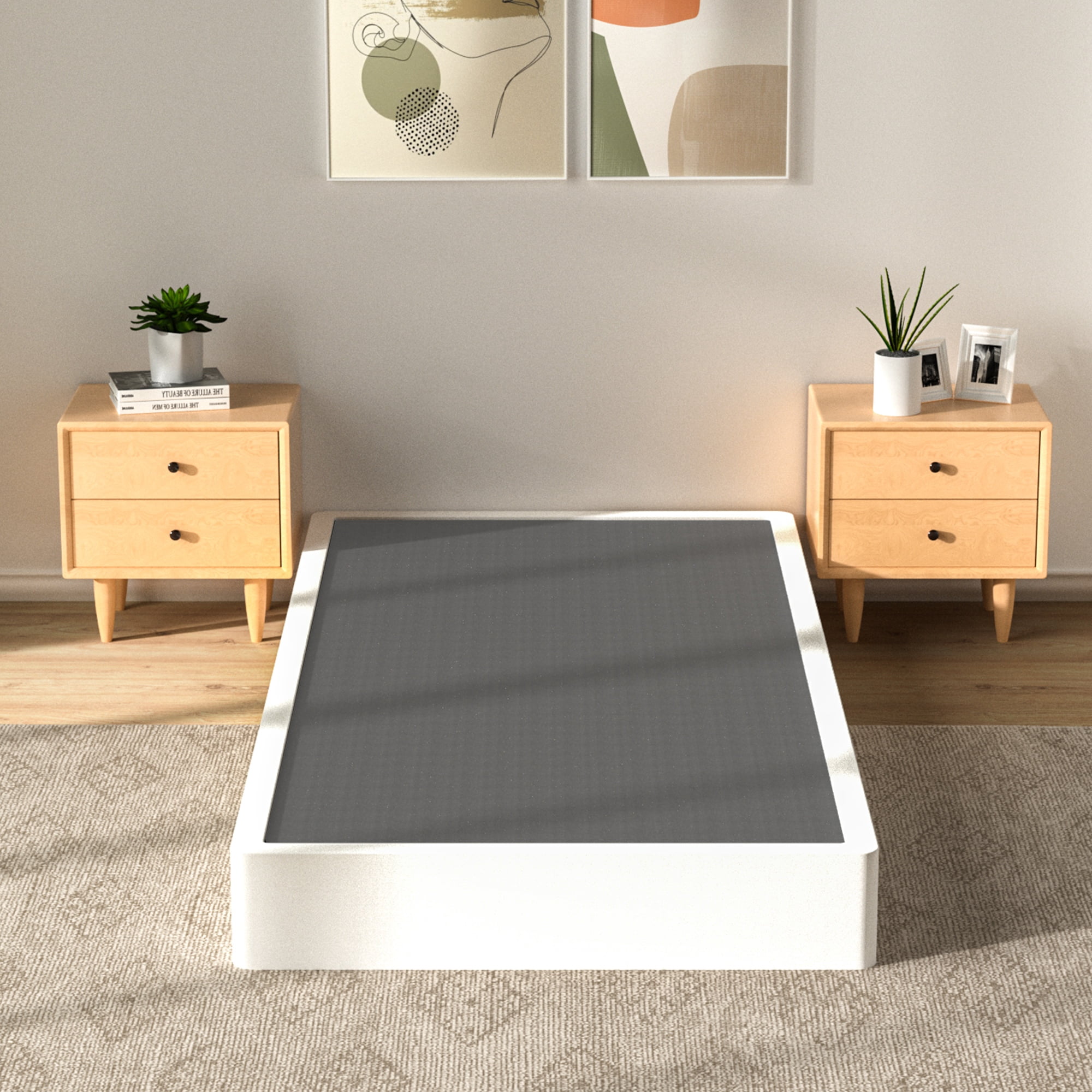 RmagineX Twin XL Box Spring with Cover 7 Inch Only Metal for Bed Frames ...
