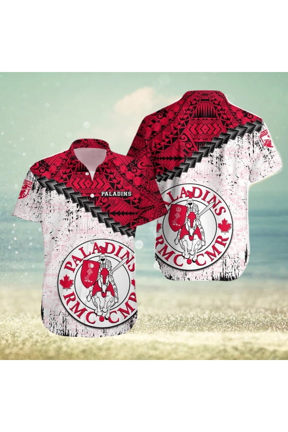 Rmc Paladins Ca Cis Grunge Polynesian Tattoo Pattern Hawaiian Shirt For Fans