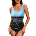 thumbnail image 1 of Itsame Beach Women's Swimsuits Sets, Printed Sweatshirts Sky Blue, 1 of 4