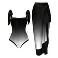 thumbnail image 1 of Itsame Beach Women's Swimsuits Sets, Solid Color 1 Piece Swimsuits Gray, 1 of 4