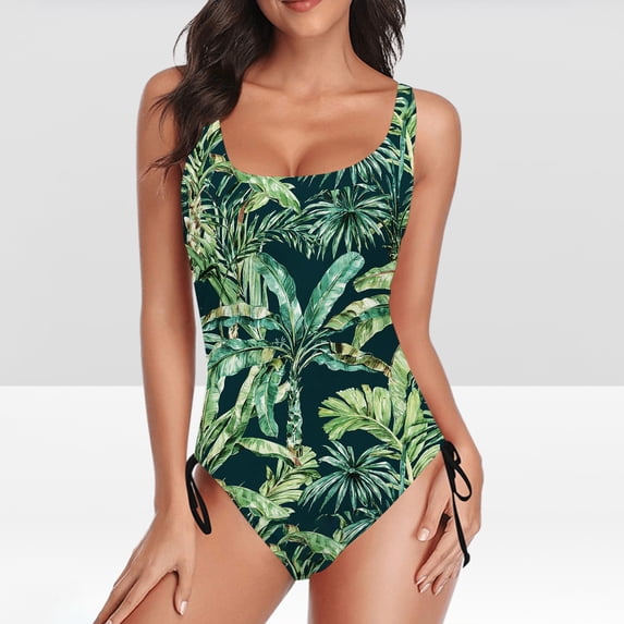 Itsame Swimsuits for Womens Sets, Printed Sweatshirts Green